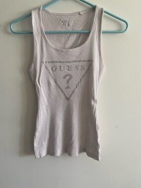 vintage cute bling GUESS tank with Rhinestones ✨